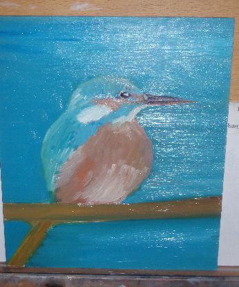 Ijsvogel 2 mee bezig